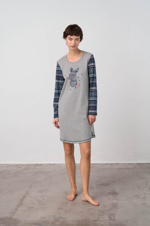 Nightgown with Long Sleeves - Image 2