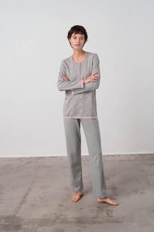 Pyjamas with Button Placket - Image 2