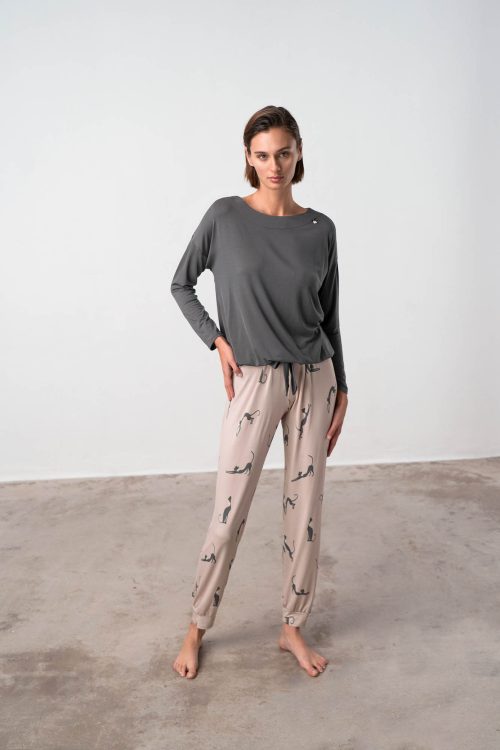 Pyjamas with Plain Top - Image 2