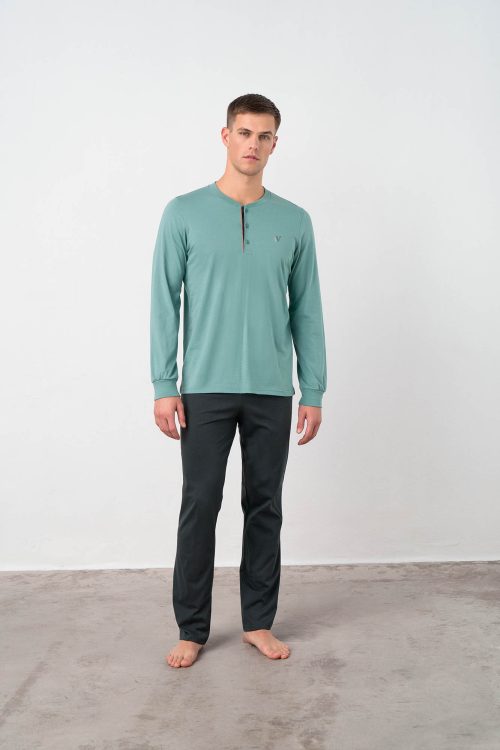Pyjamas with Button Placket - Image 2