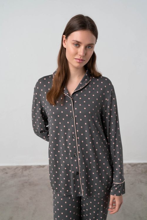 Buttoned Polka Dot Pyjamas - Image 2