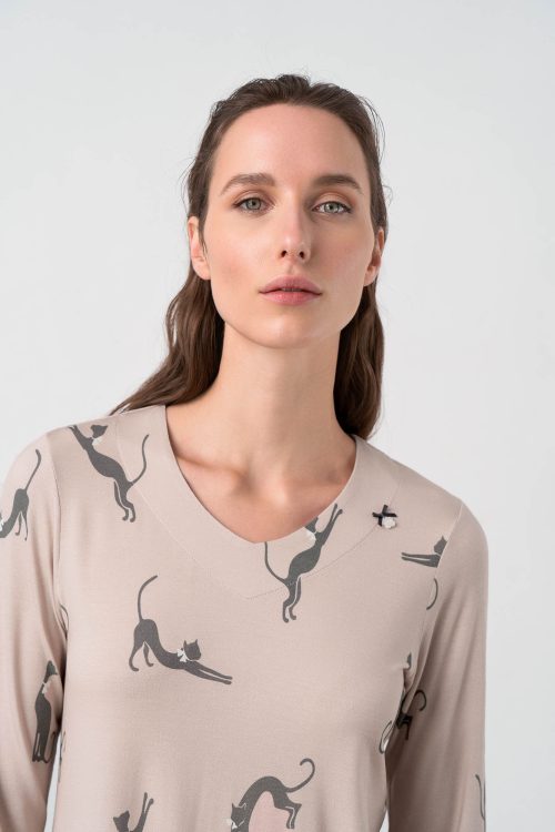 Nightgown with Long Sleeves - Image 3