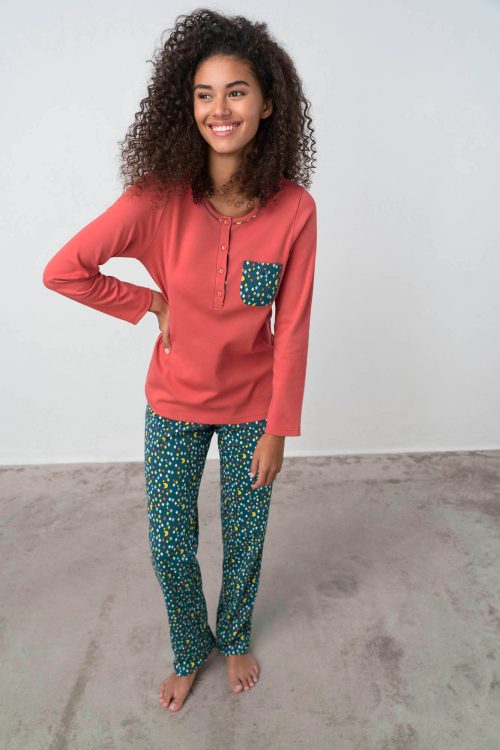 Pyjamas with Button Placket - Image 3