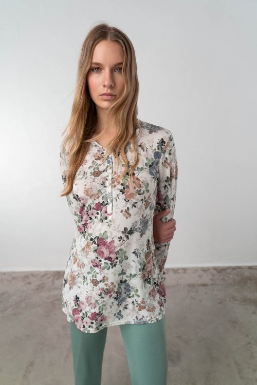 Pyjamas with Button Placket - Image 3