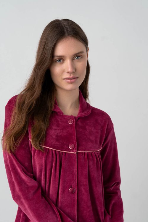 Plain Buttoned Dress - Image 3