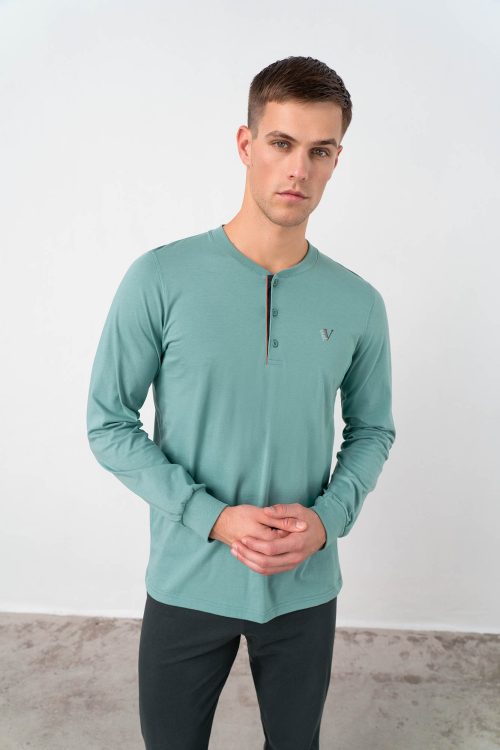 Pyjamas with Button Placket - Image 3