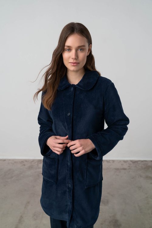Plain Buttoned Robe - Image 3