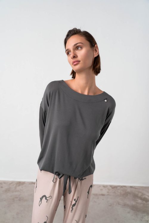 Pyjamas with Plain Top - Image 3