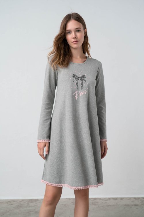Nightgown with Long Sleeves - Image 3