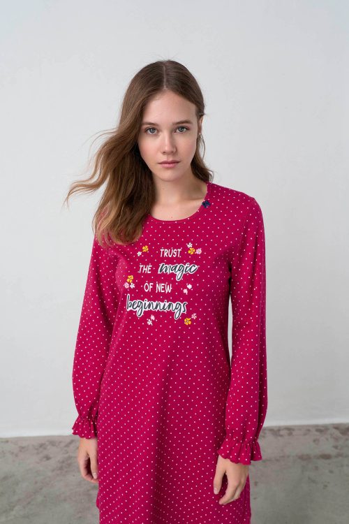 Nightgown with Long Sleeves - Image 3