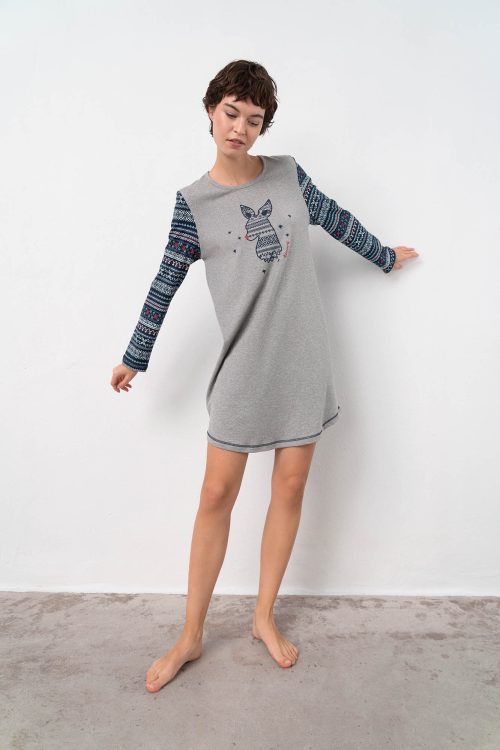 Nightgown with Long Sleeves - Image 3