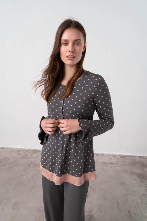 Pyjamas with Button Placket - Image 3