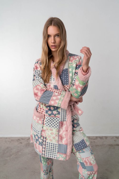 Printed Long Robe - Image 3
