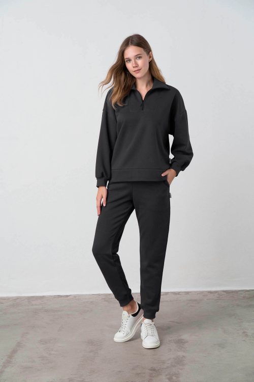 Long Sleeve Plain Blouse - Image 3