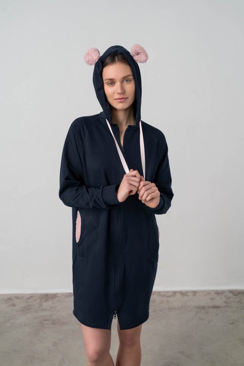 Plain Zipped Robe - Image 3