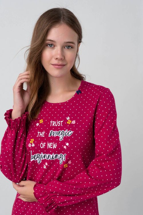 Nightgown with Long Sleeves - Image 4