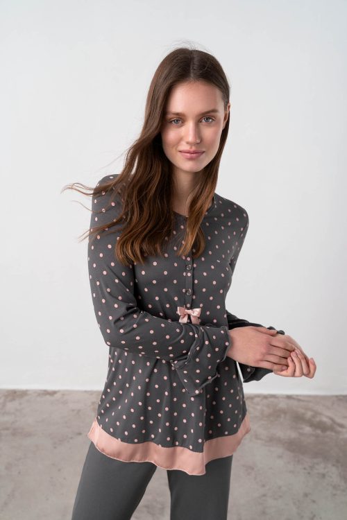 Pyjamas with Button Placket - Image 4