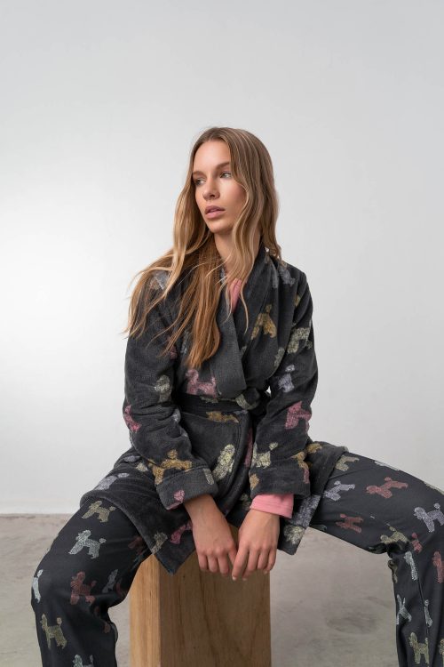 Printed Long Robe - Image 4