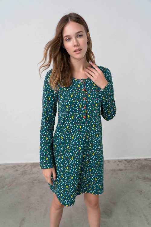 Nightgown with Button Placket - Image 4