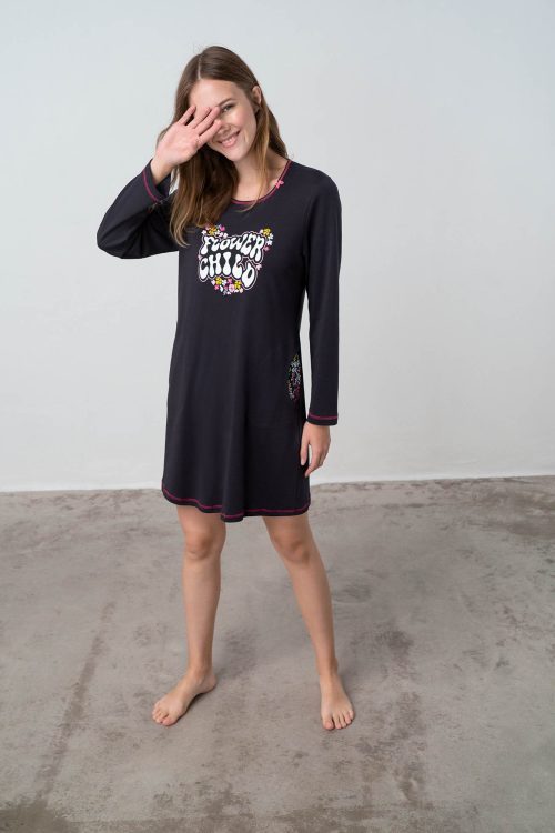 Nightgown with Long Sleeves - Image 4