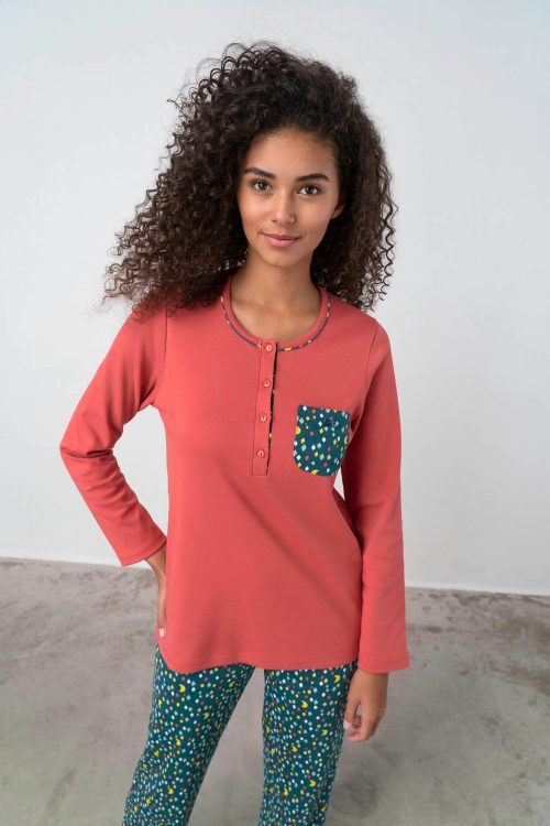 Pyjamas with Button Placket - Image 4
