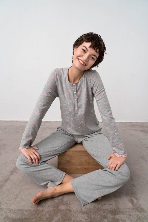 Pyjamas with Button Placket - Image 4