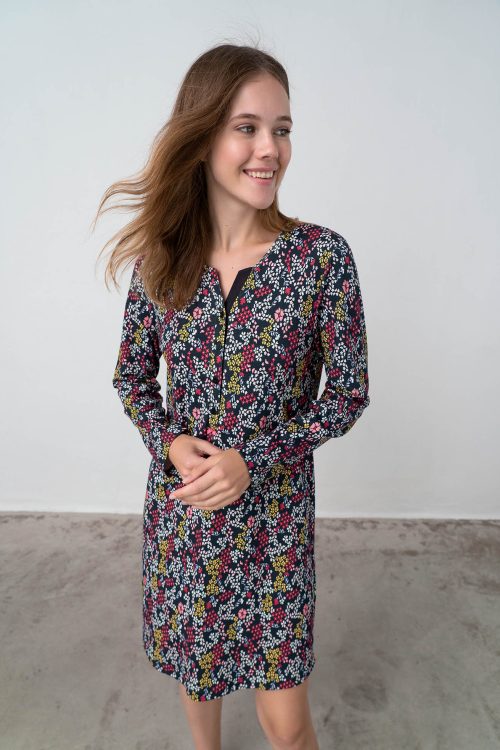 Nightgown with Button Placket - Image 4