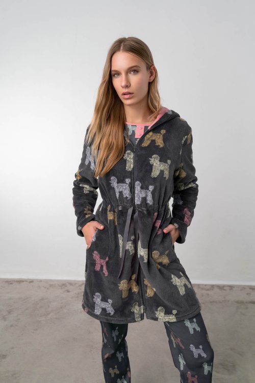 Plain Zipped Robe - Image 4