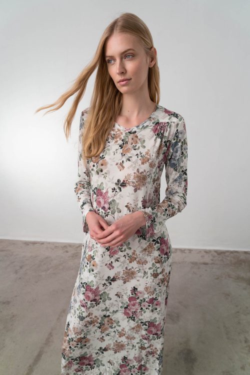 Long Floral Nightgown - Image 4