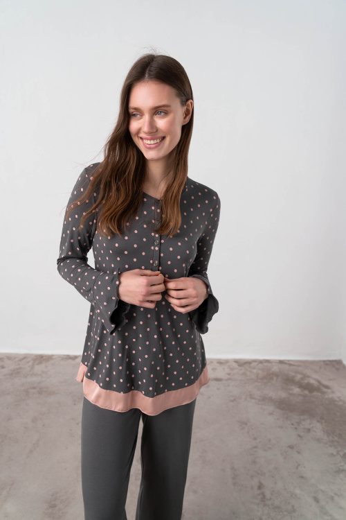 Pyjamas with Button Placket - Image 5