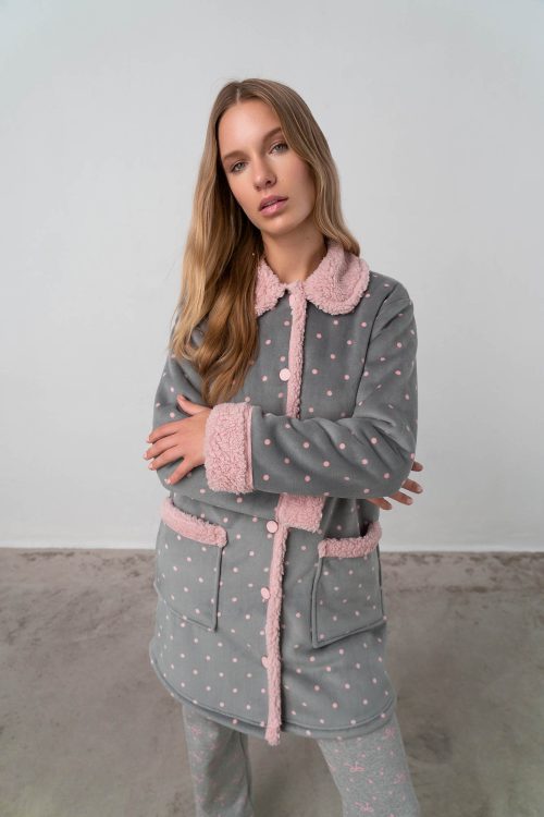 Printed Buttoned Robe - Image 5