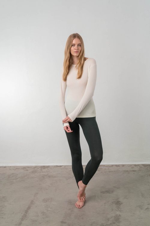 Long Sleeve Plain Blouse - Image 5
