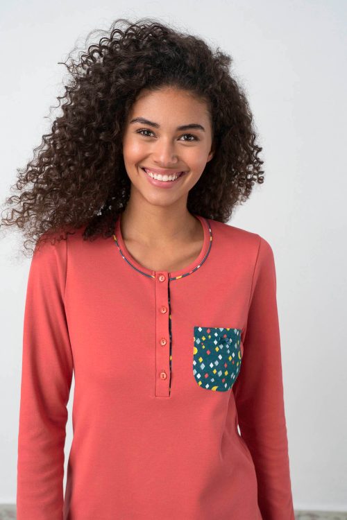 Pyjamas with Button Placket - Image 5