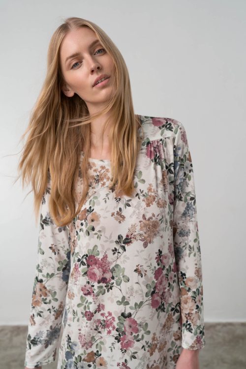 Long Floral Nightgown - Image 5