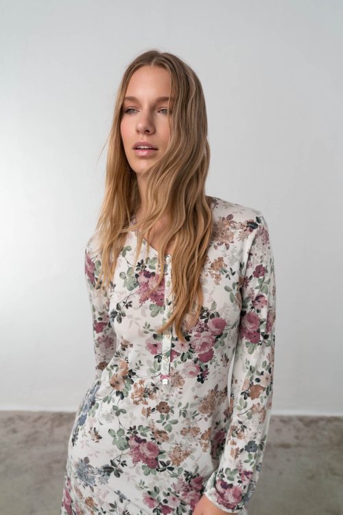 Nightgown with Button Placket - Image 5