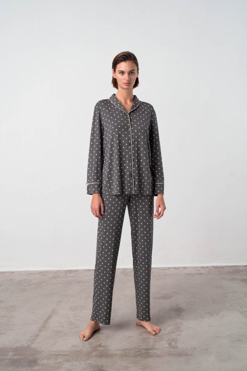 Buttoned Polka Dot Pyjamas - Image 5