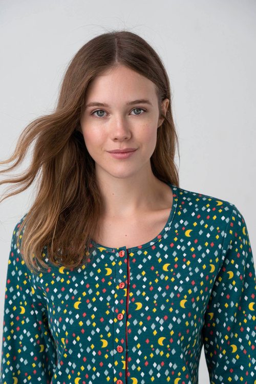 Nightgown with Button Placket - Image 5
