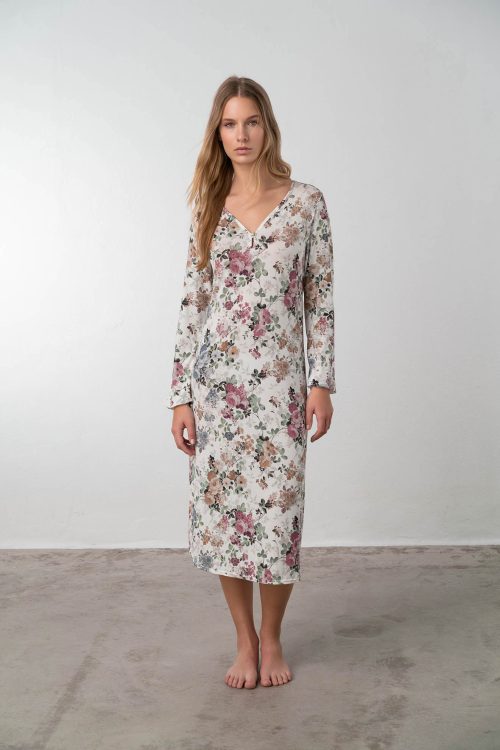 Nightgown with Button Placket - Image 5