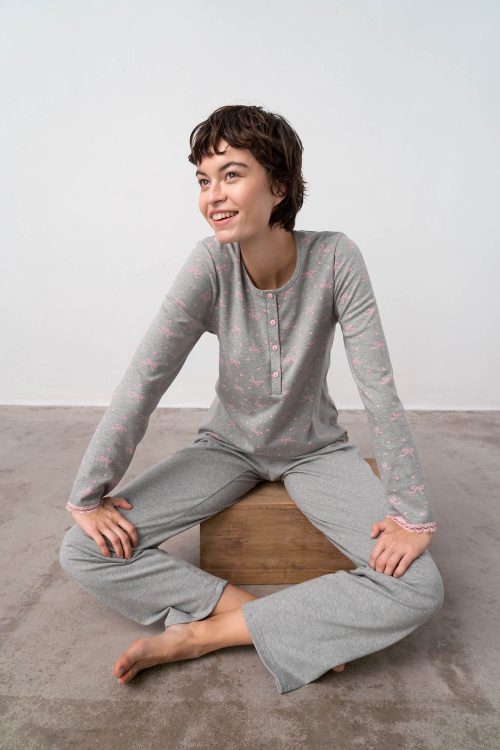 Pyjamas with Button Placket - Image 6