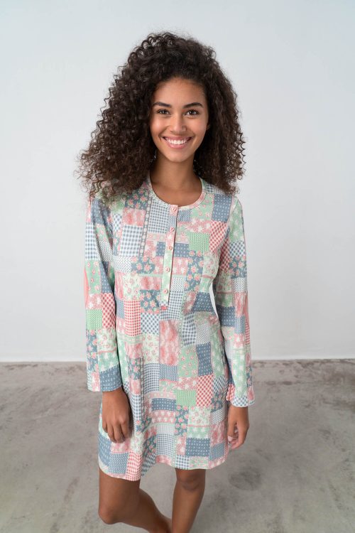Nightgown with Button Placket - Image 6