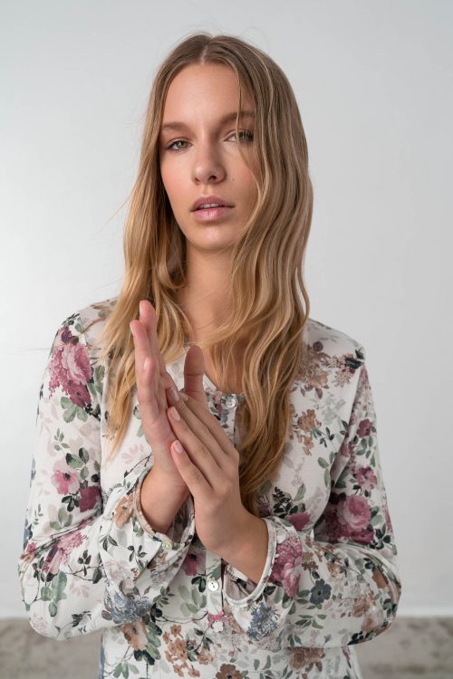 Nightgown with Button Placket - Image 6