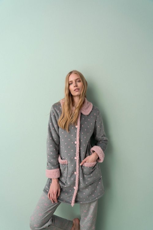 Printed Buttoned Robe - Image 7