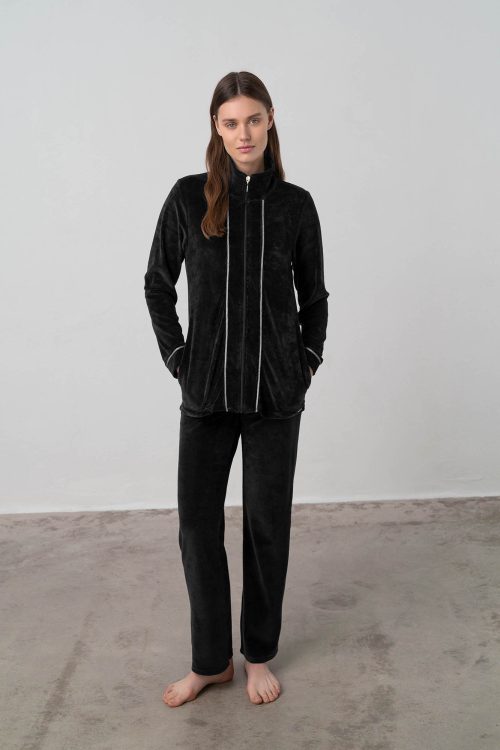 Plain Zipped Tracksuit - Image 2
