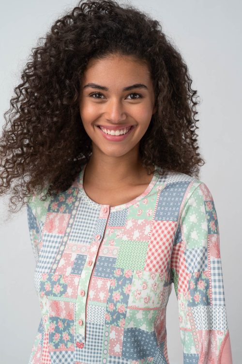 Nightgown with Button Placket - Image 7