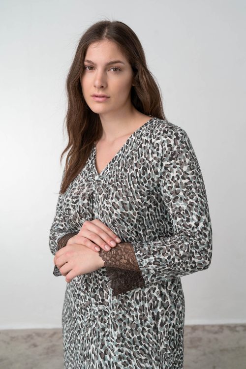 Maxi Printed Nightgown - Image 9