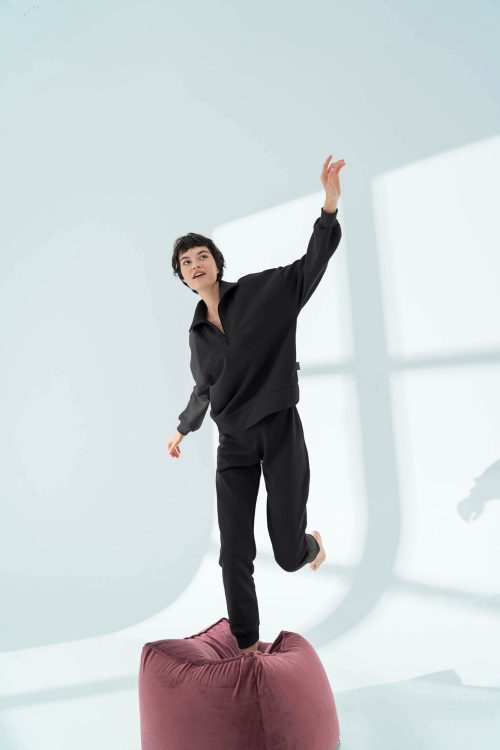 Long Sleeve Plain Blouse - Image 9