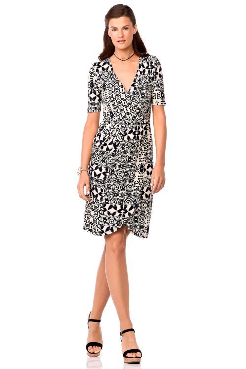 Wrap Print Dress Plus Size - Image 1