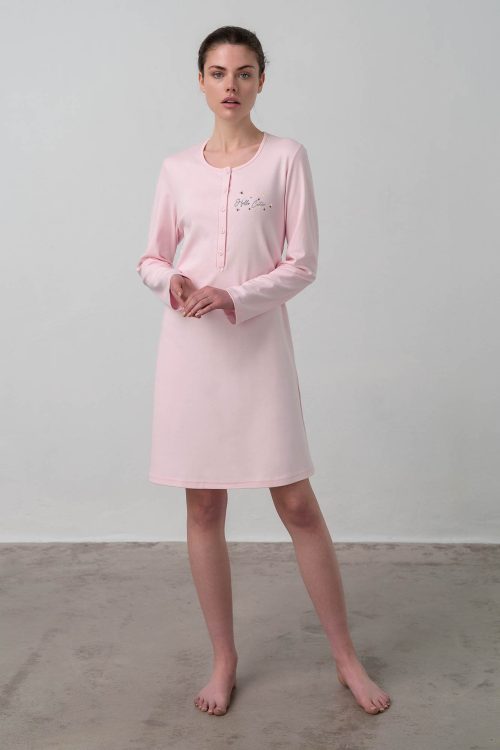 Флорална нощница с копчета - Image 1