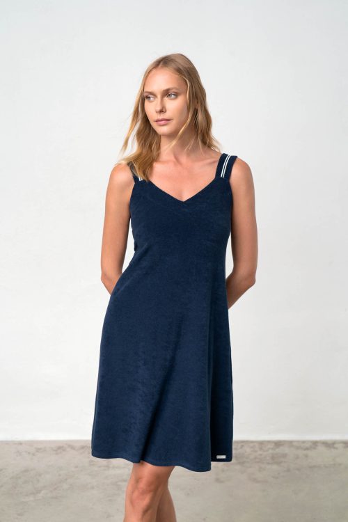 Plain Sleeveless Dress - Image 1