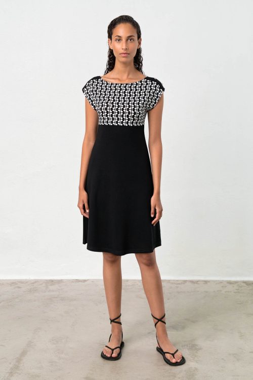 Dress with Short Sleeves - Image 1